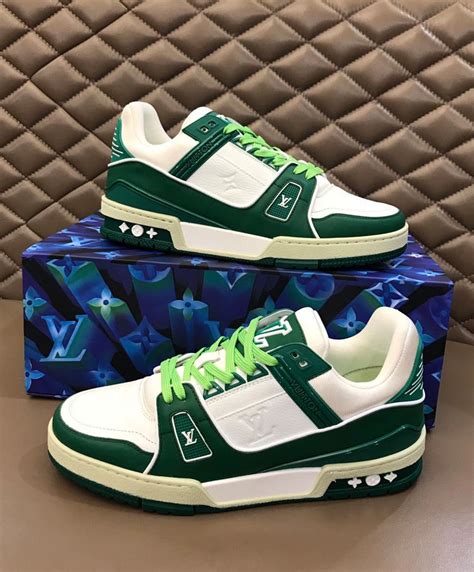 louis vuitton trainers green